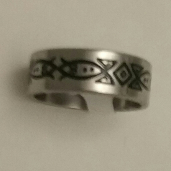 Men's Ring, Stainless Steel Silver Ring - Picture 2 of 4